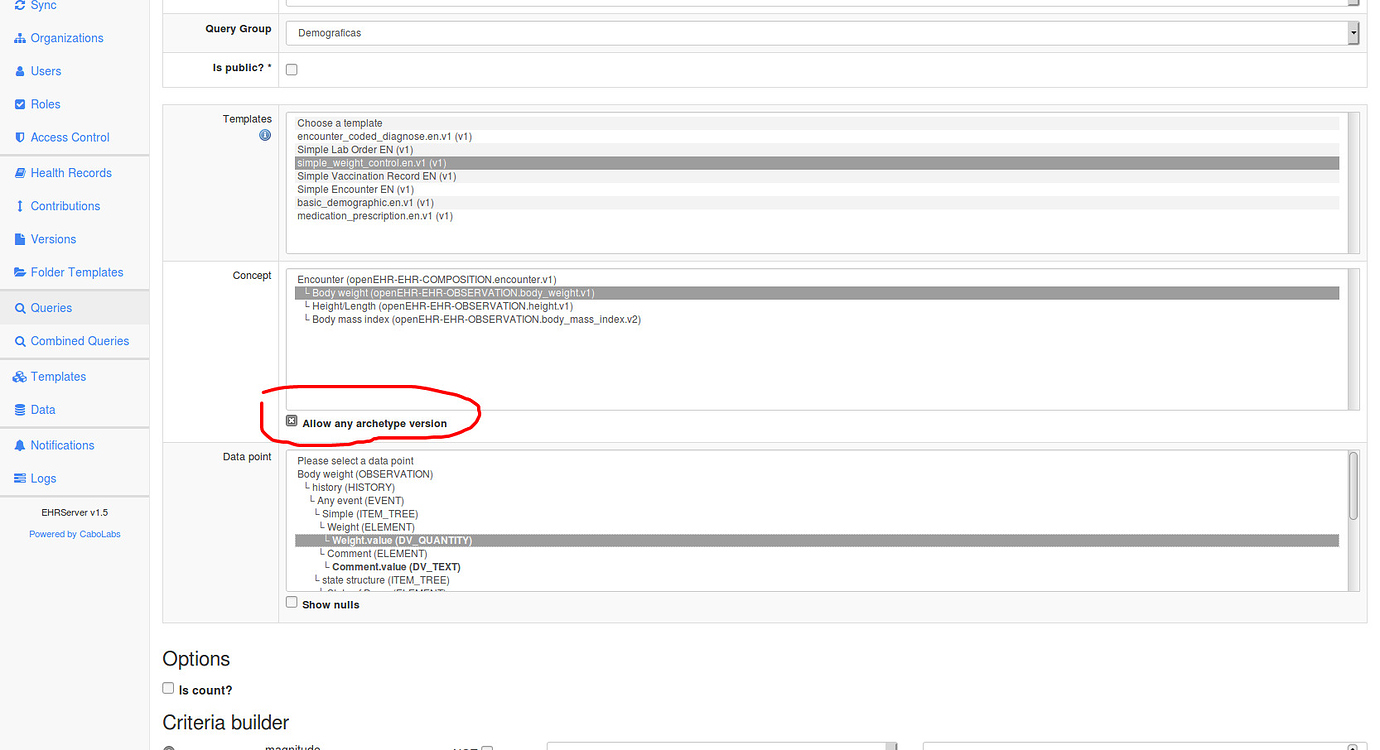 Aql To Query The Same Node Across Multiple Versions Of Any Archetype 