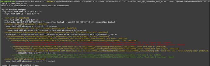 openEHR-CLI OPT diff
